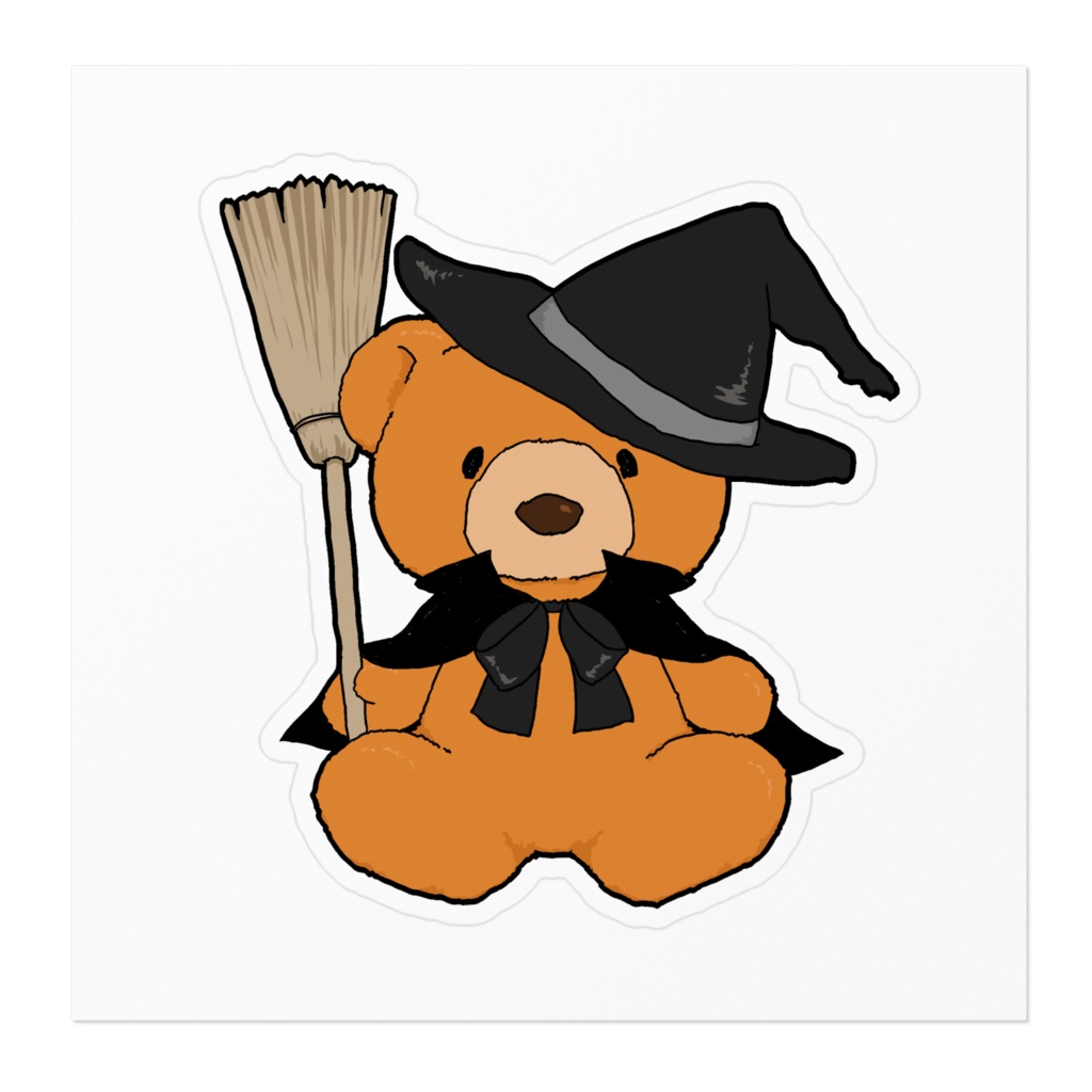 魔女っ子くまちゃんステッカー