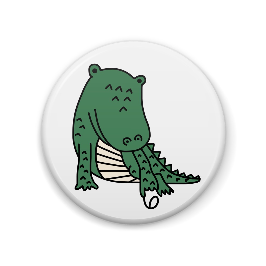 のの字を書くワニ