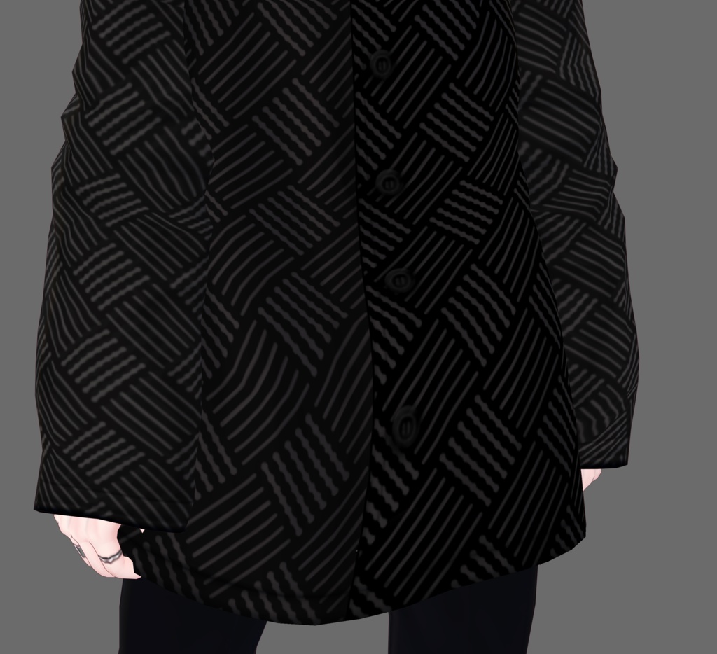 【VRoid】古着風柄シャツ