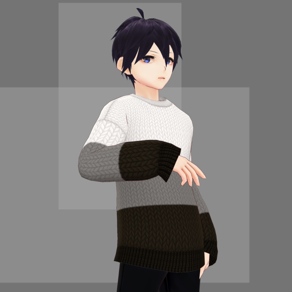 【無料版有】ローゲージニット【VRoid】