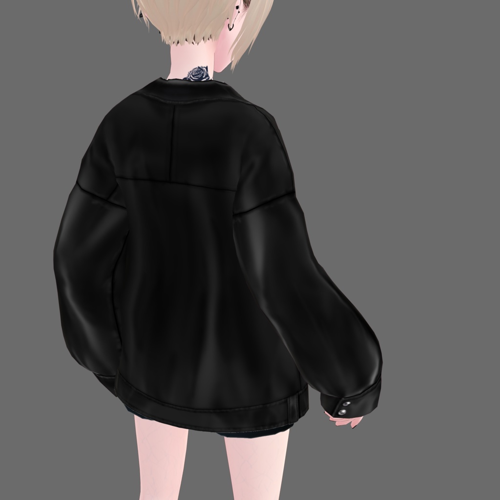 【無料】ビッグシルエットライダース【VRoid】