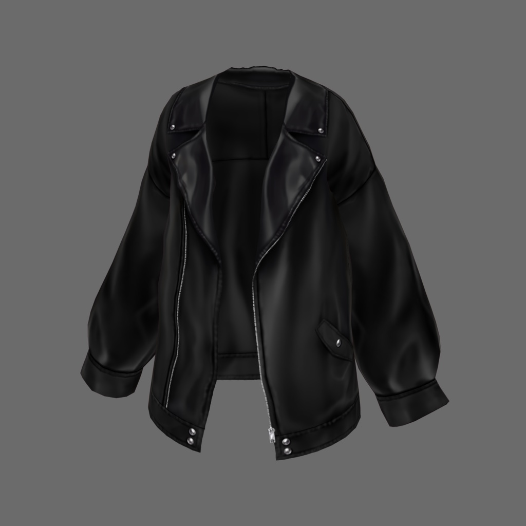 【無料】ビッグシルエットライダース【VRoid】