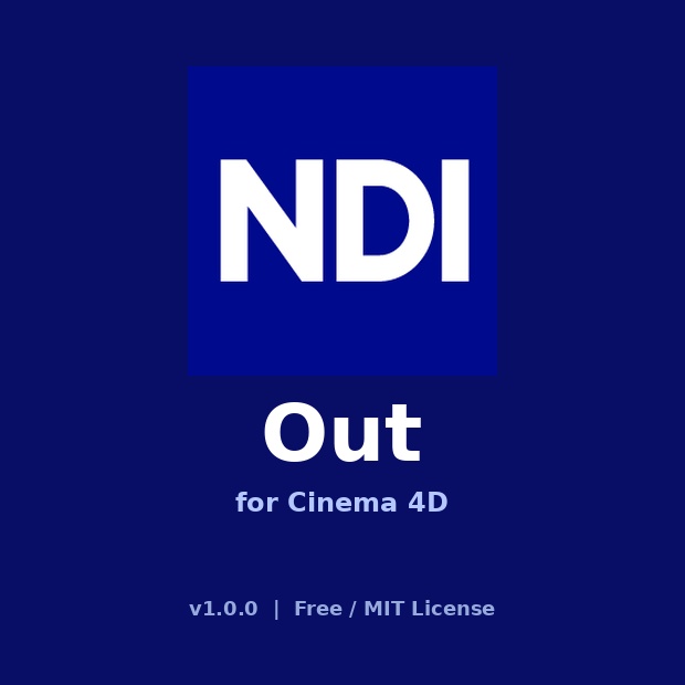 【無料】NDI Out for Cinema 4D 