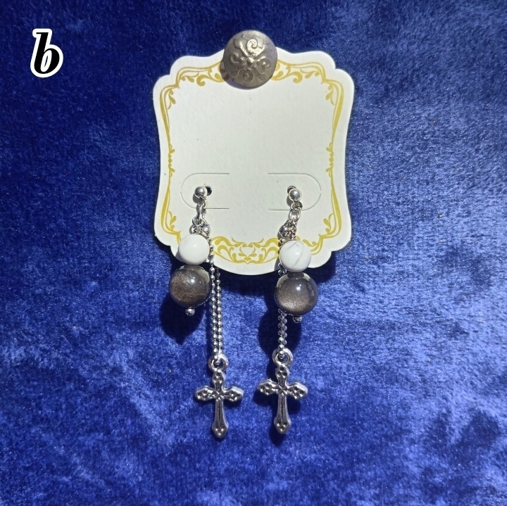 堂島大吾 極2イメージ天然石ピアス デザインa・b(両耳セット割引有り)