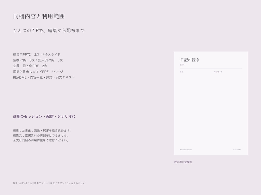 手がかりの便り|編集できる手紙・日記・証言メモ