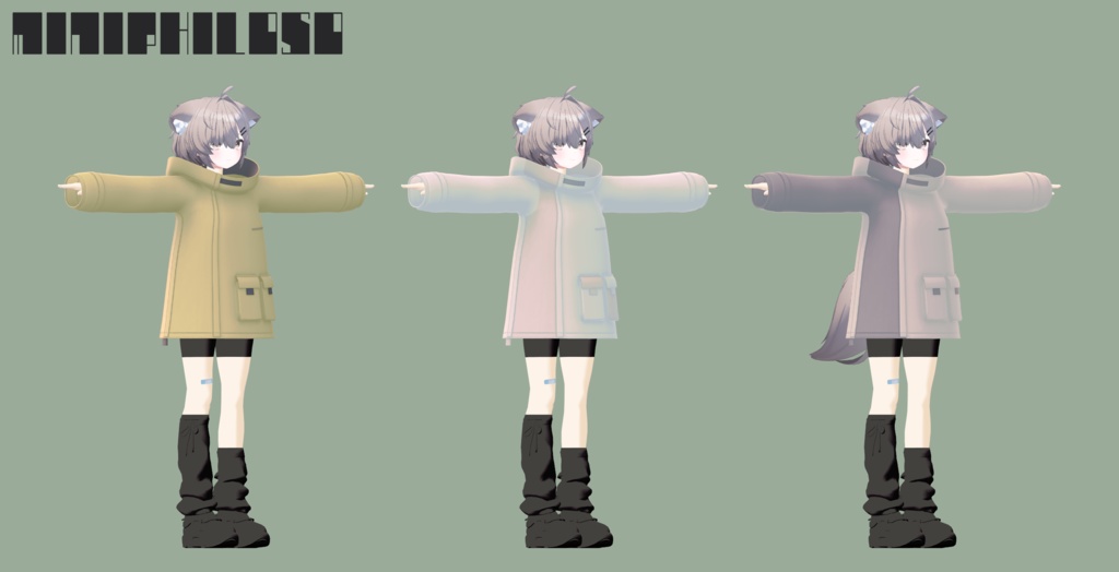 ミニマルパーカー MN_hoodie