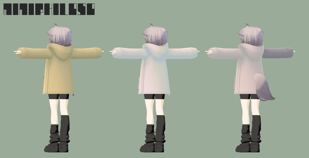 ミニマルパーカー MN_hoodie