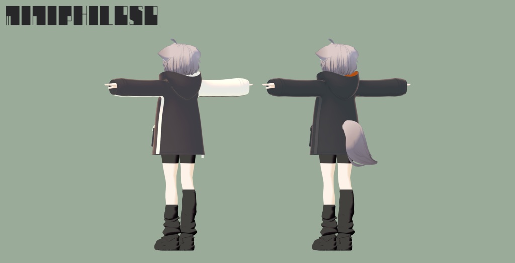 ミニマルパーカー MN_hoodie