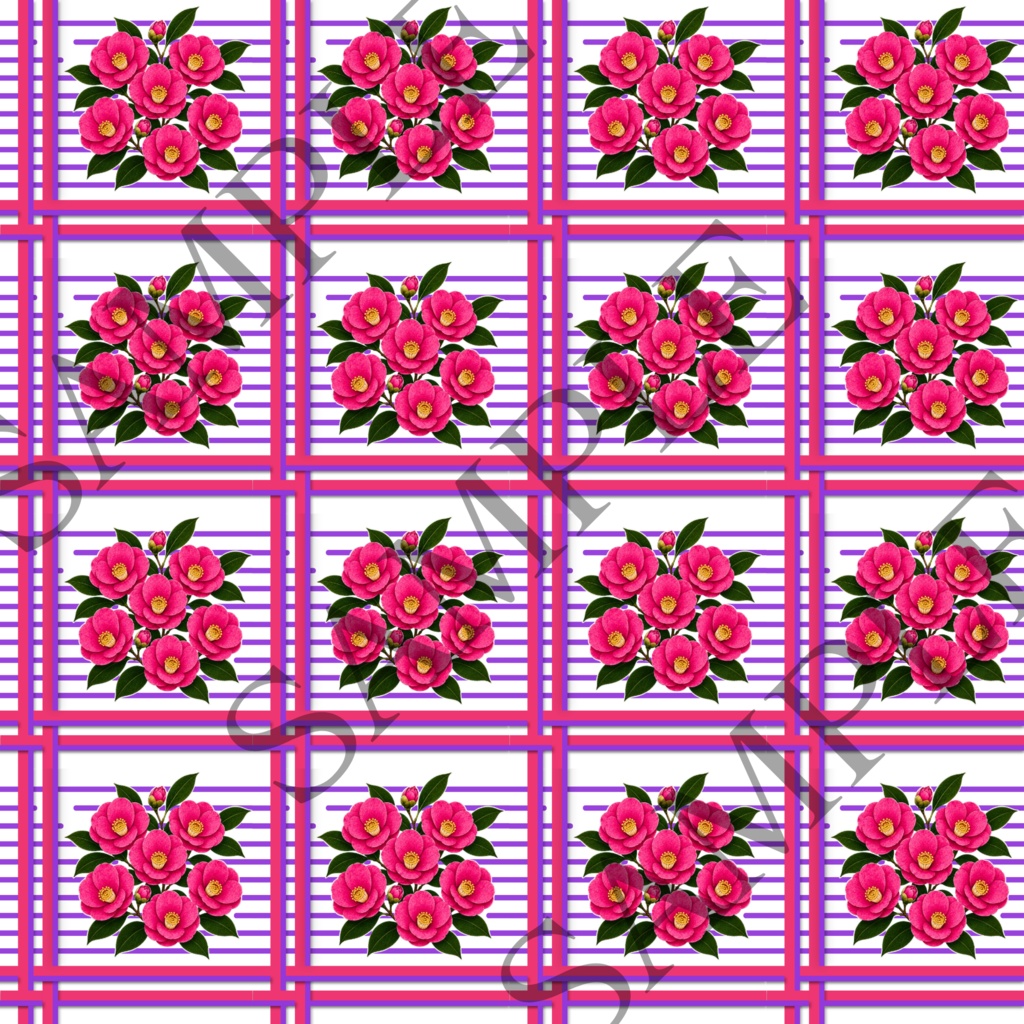 【9枚セット】デジタルペーパー_さざんか③