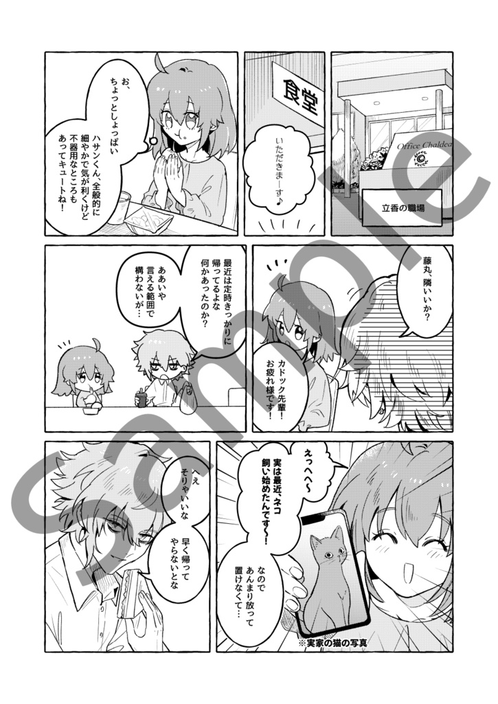 ノラネコくん、OLさんに拾われる