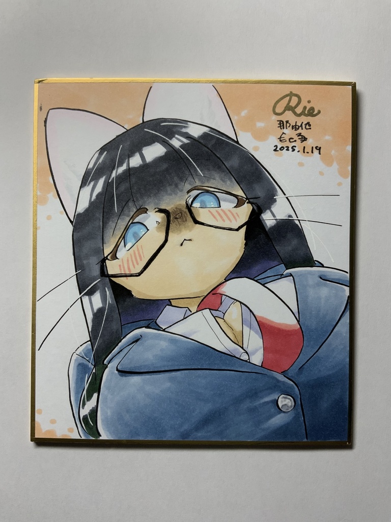 イラスト色紙　リエ