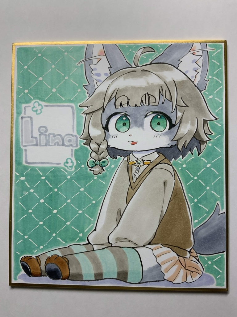 イラスト色紙【Lina】