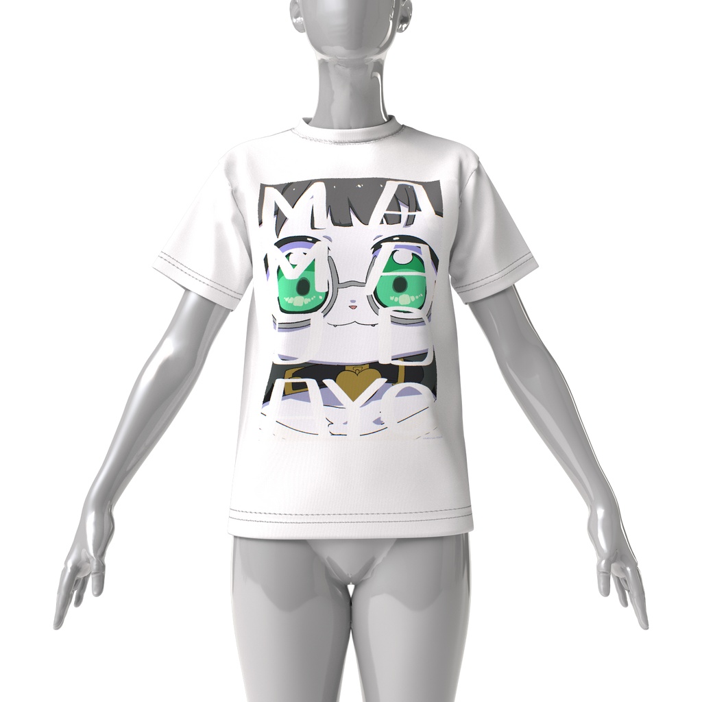 ままうだよビッグシルエットTシャツ(どアップ)