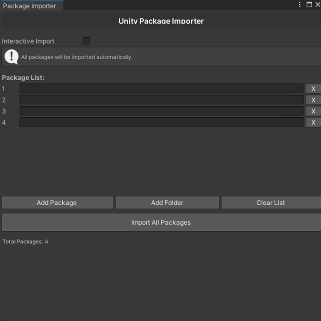 BatchUnityPackageImporter V1