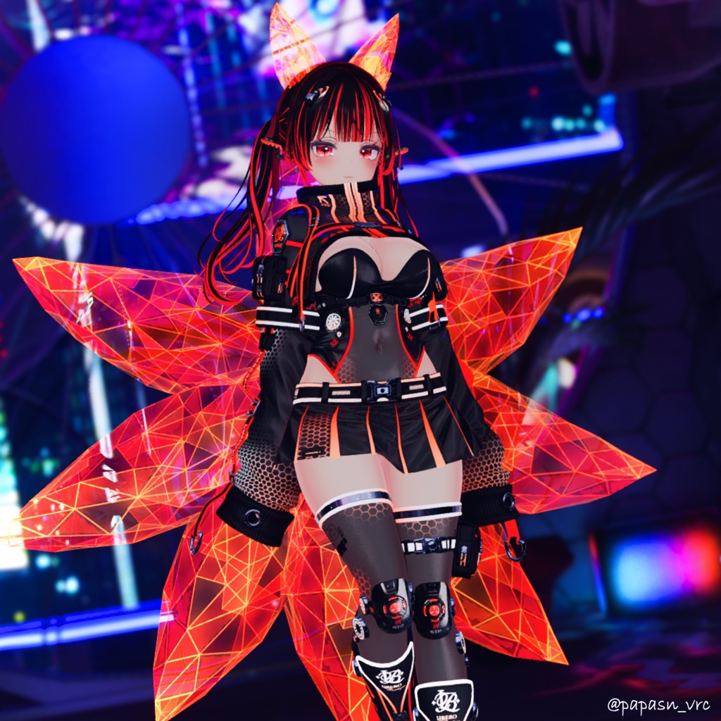 Crystal Earandtail(耳・猫尻尾・狐尻尾・九尾の4つセット)