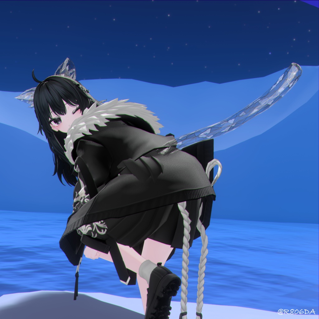 Crystal Earandtail(耳・猫尻尾・狐尻尾・九尾の4つセット)