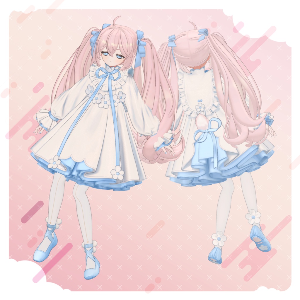 ゆるふわふわツインテール【11アバター対応】