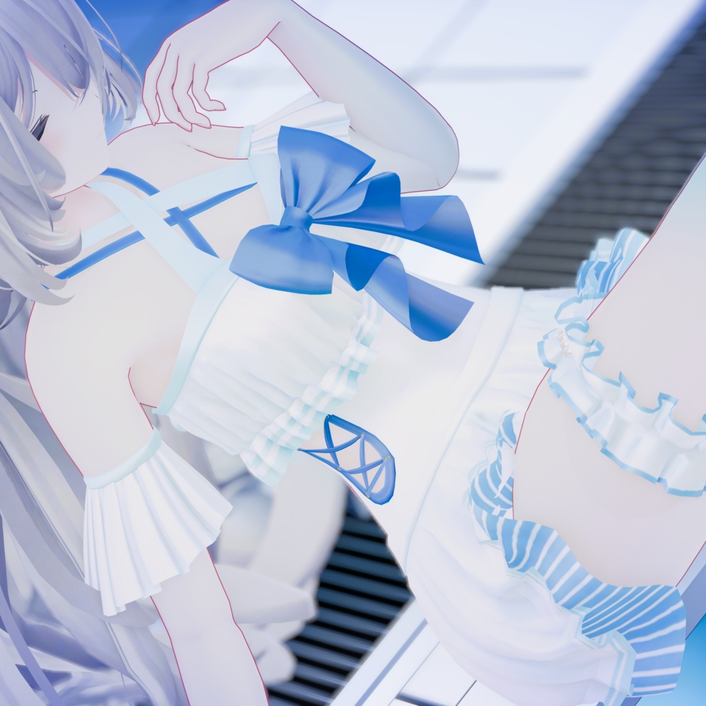 Ruffledswimsuit【ルルネ・キプフェル・シフォン】