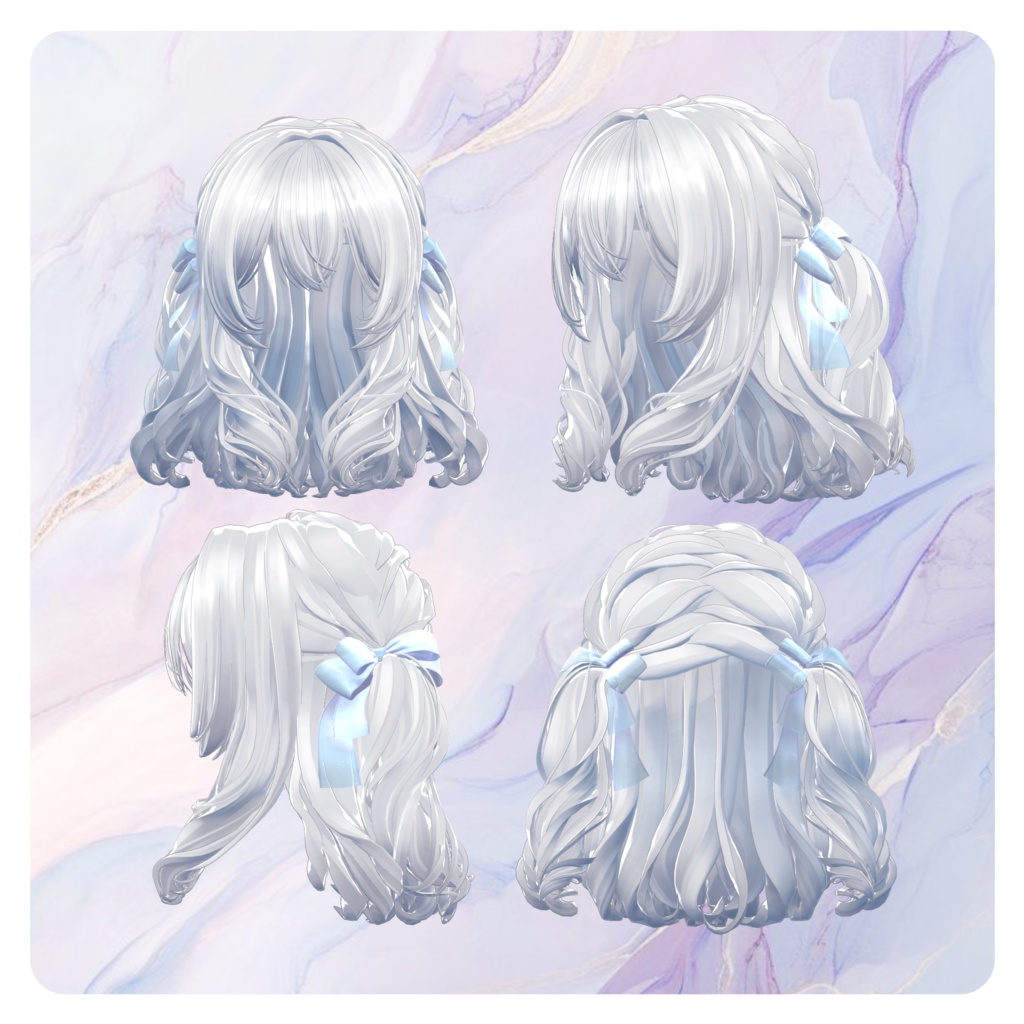 ゆるふわふわハーフツイン【14アバター対応】