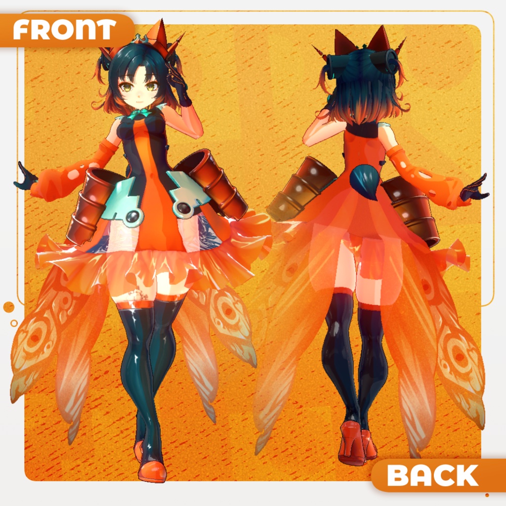 【Original3Dモデル】 炘炎少主🔥Sinyanwaka idol|3D model