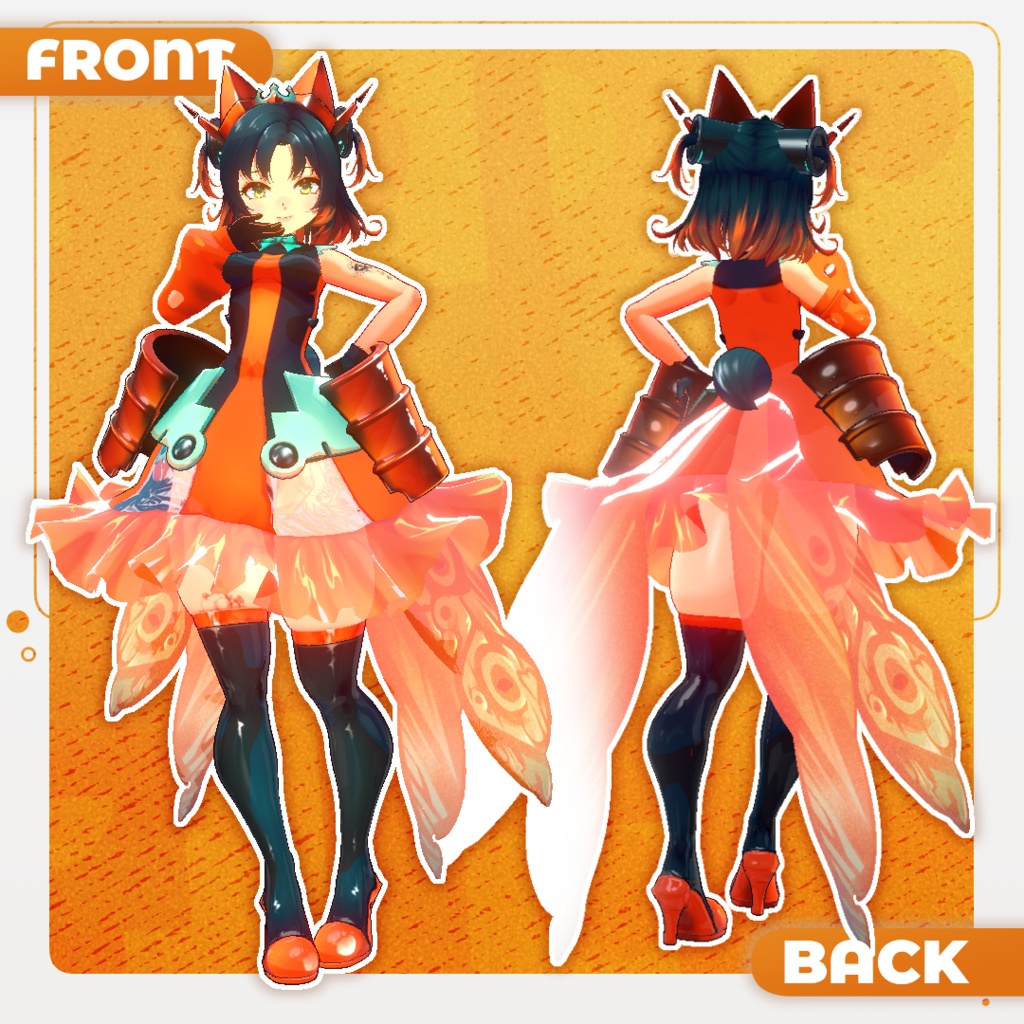 【Original3Dモデル】 炘炎少主🔥Sinyanwaka idol|3D model