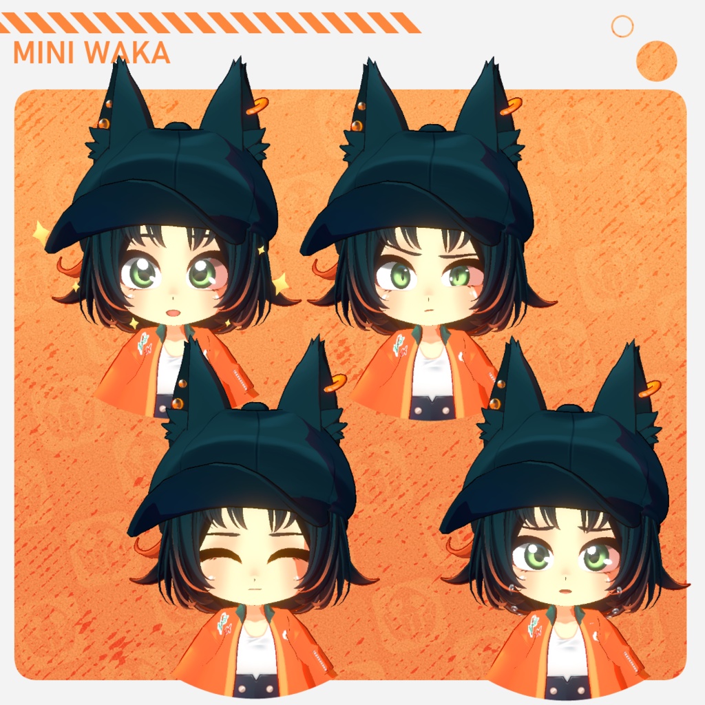 【Original3Dモデル】 ミニわか🔥Mini Waka|3D model