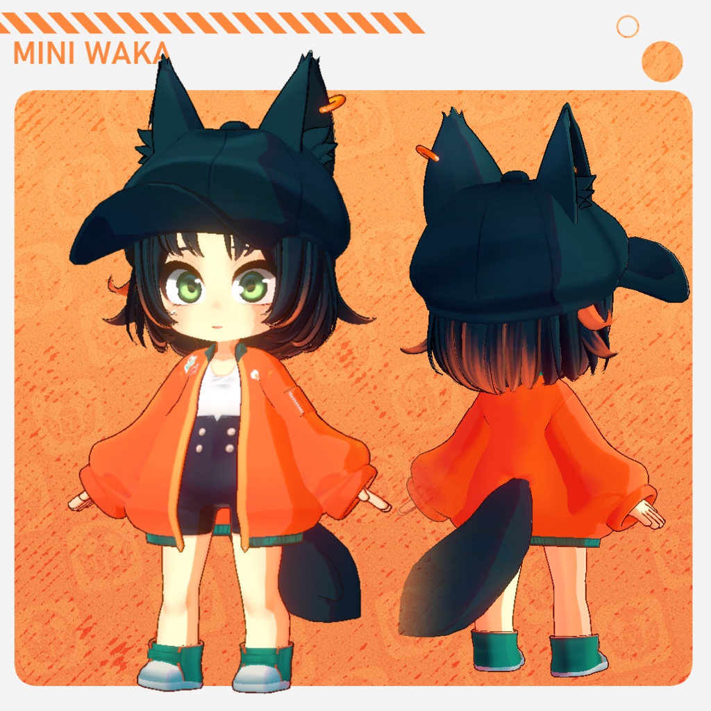 【Original3Dモデル】 ミニわか🔥Mini Waka|3D model