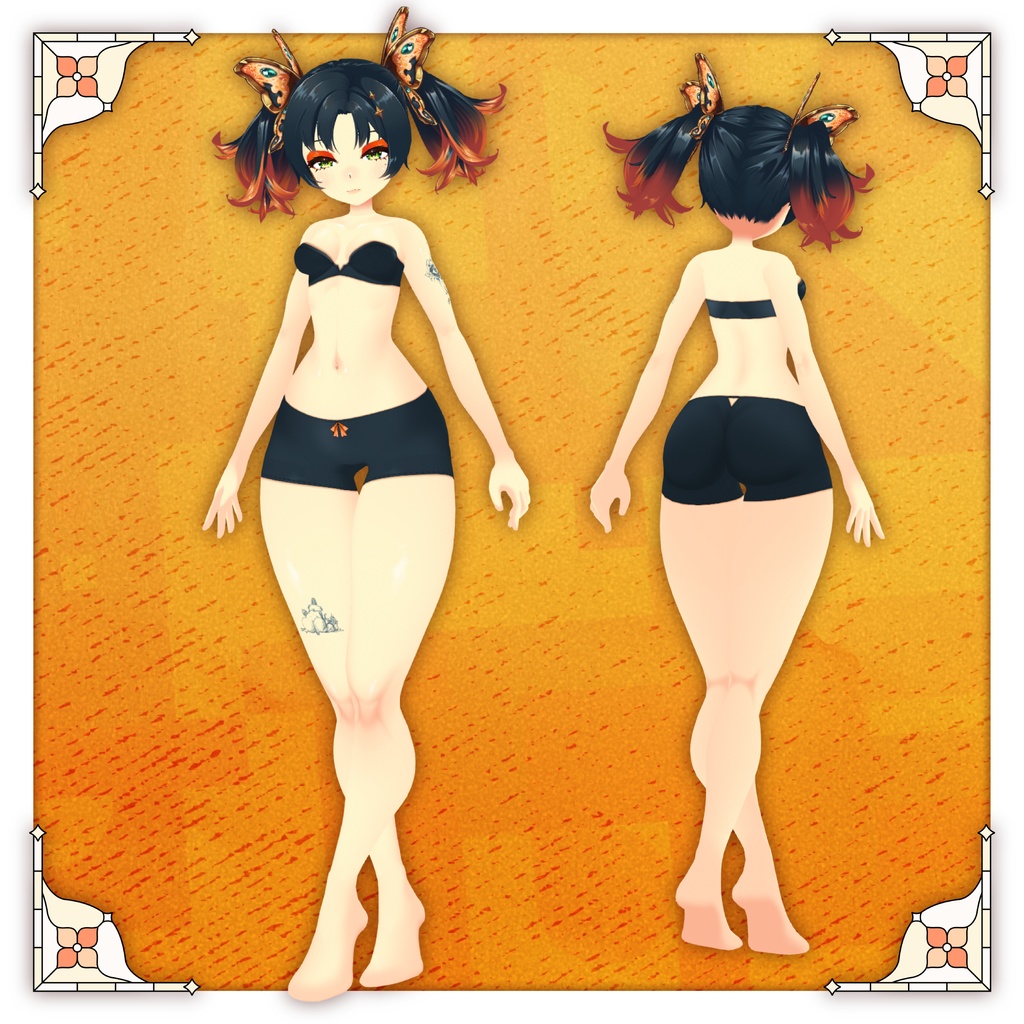 【預售5/1まで1800円!】モスお姉さん🦋Moth sister 【Original3Dモデル】