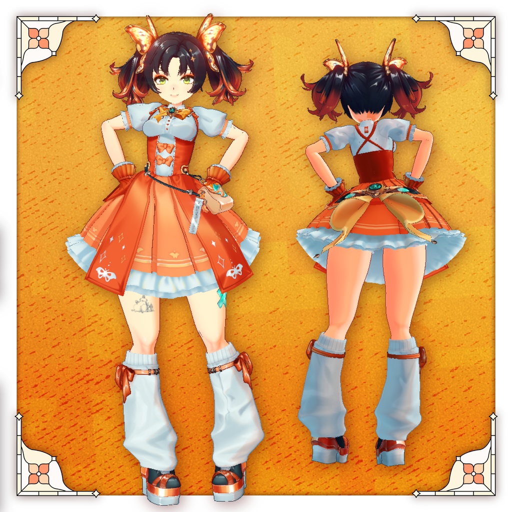 【預售5/1まで1800円!】モスお姉さん🦋Moth sister 【Original3Dモデル】