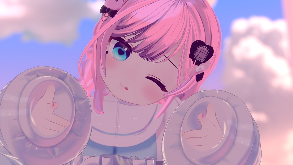 【ミルク対応】heart eye texture