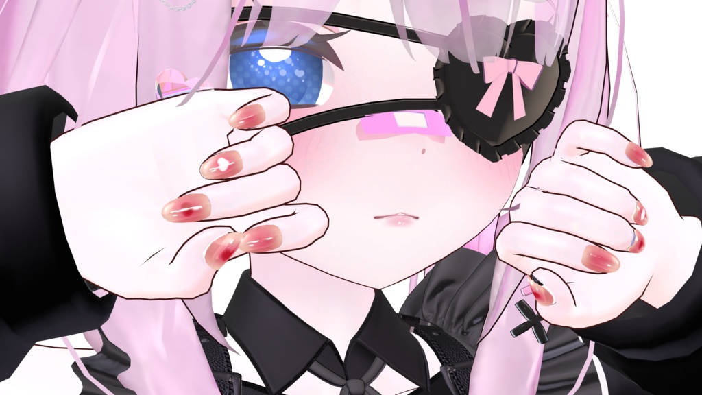 【12アバター対応】バレンタイン!瞳・ネイルテクスチャ、5個セット!【MDollnail対応】