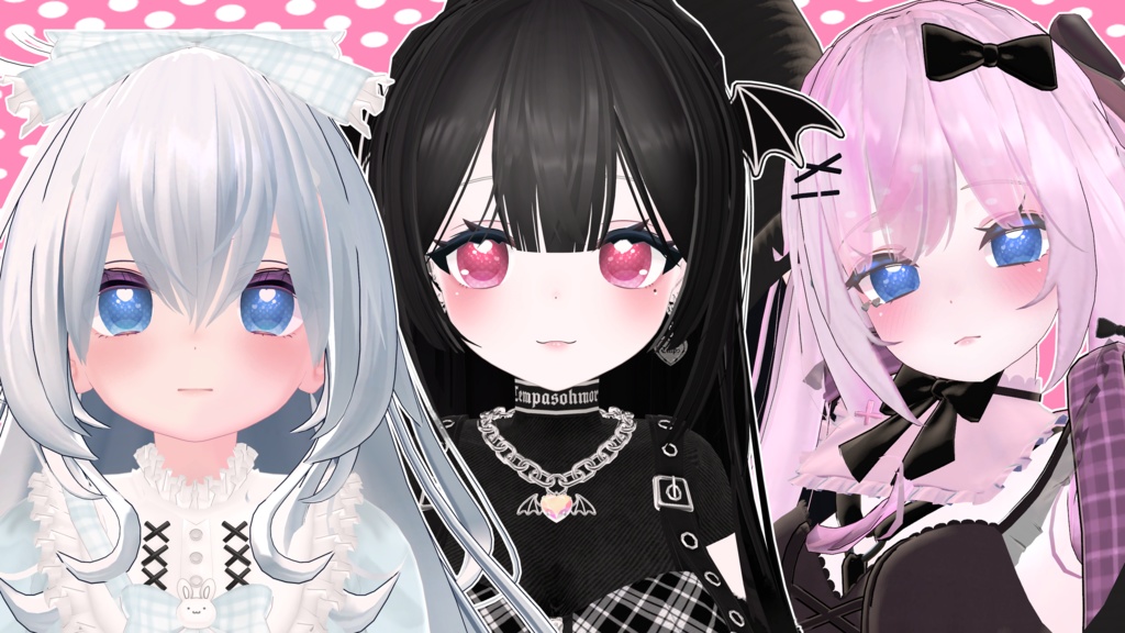 【12アバター対応】バレンタイン!瞳・ネイルテクスチャ、5個セット!【MDollnail対応】