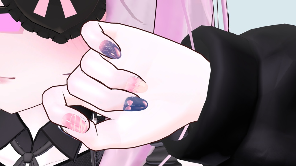 【12アバター対応】バレンタイン!瞳・ネイルテクスチャ、5個セット!【MDollnail対応】