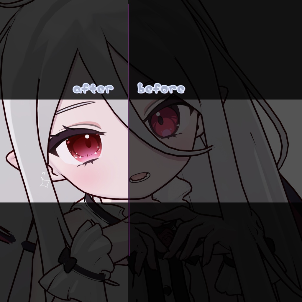 【複数アバター対応】のくてアイ【eye texture】