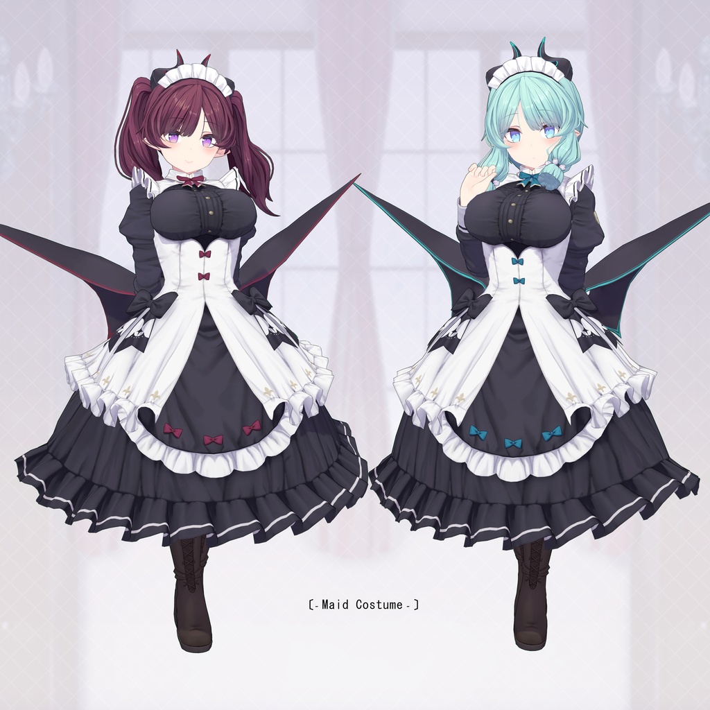 【オリジナル3Dモデル】サタリナ族のメイドさん