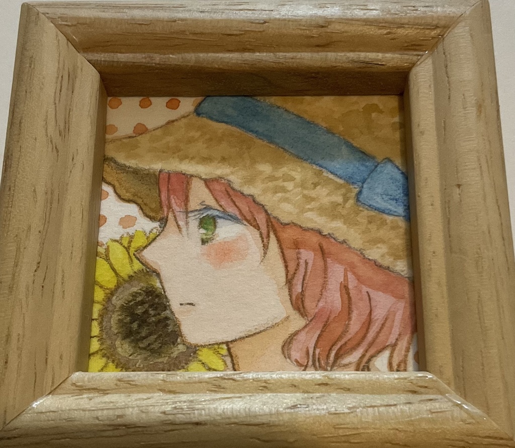 ミニ原画『麦わら帽子』