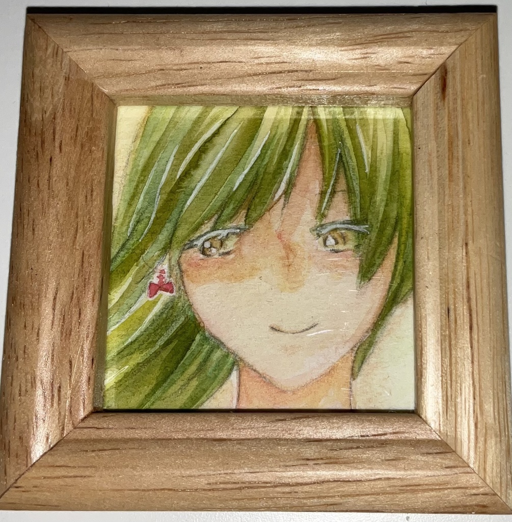 ミニ原画『赤いピアス』