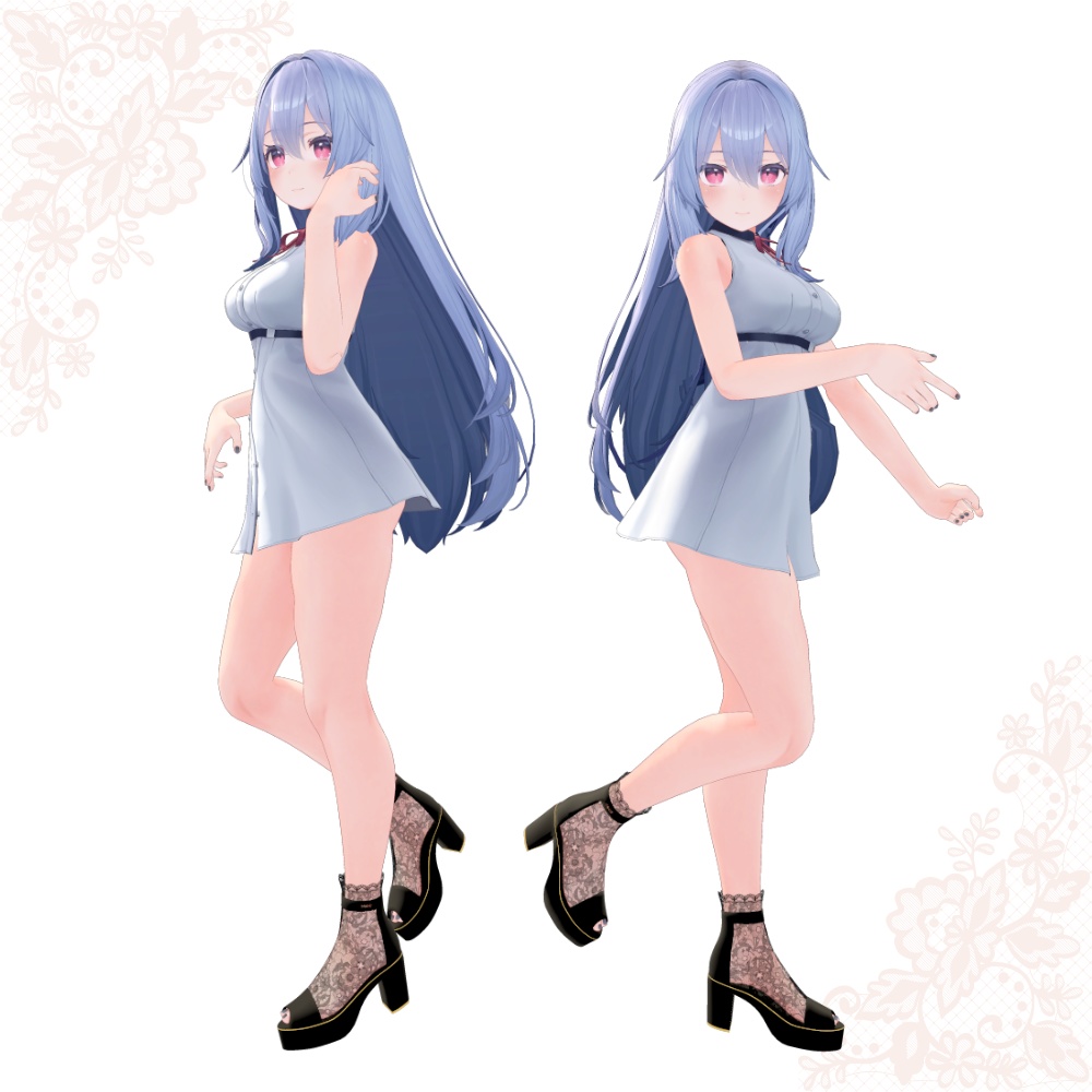 レースヒール【複数アバター対応】