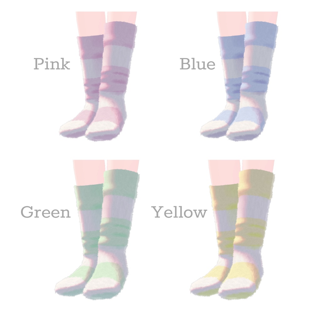 もこもこソックス【複数アバター対応】