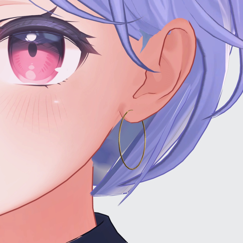 【無料_free】フープピアス