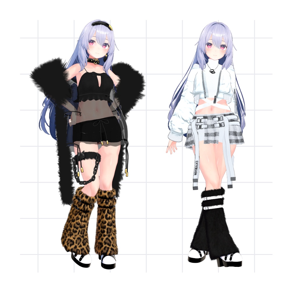 ファーブーツ_Fur boots【複数アバター対応】