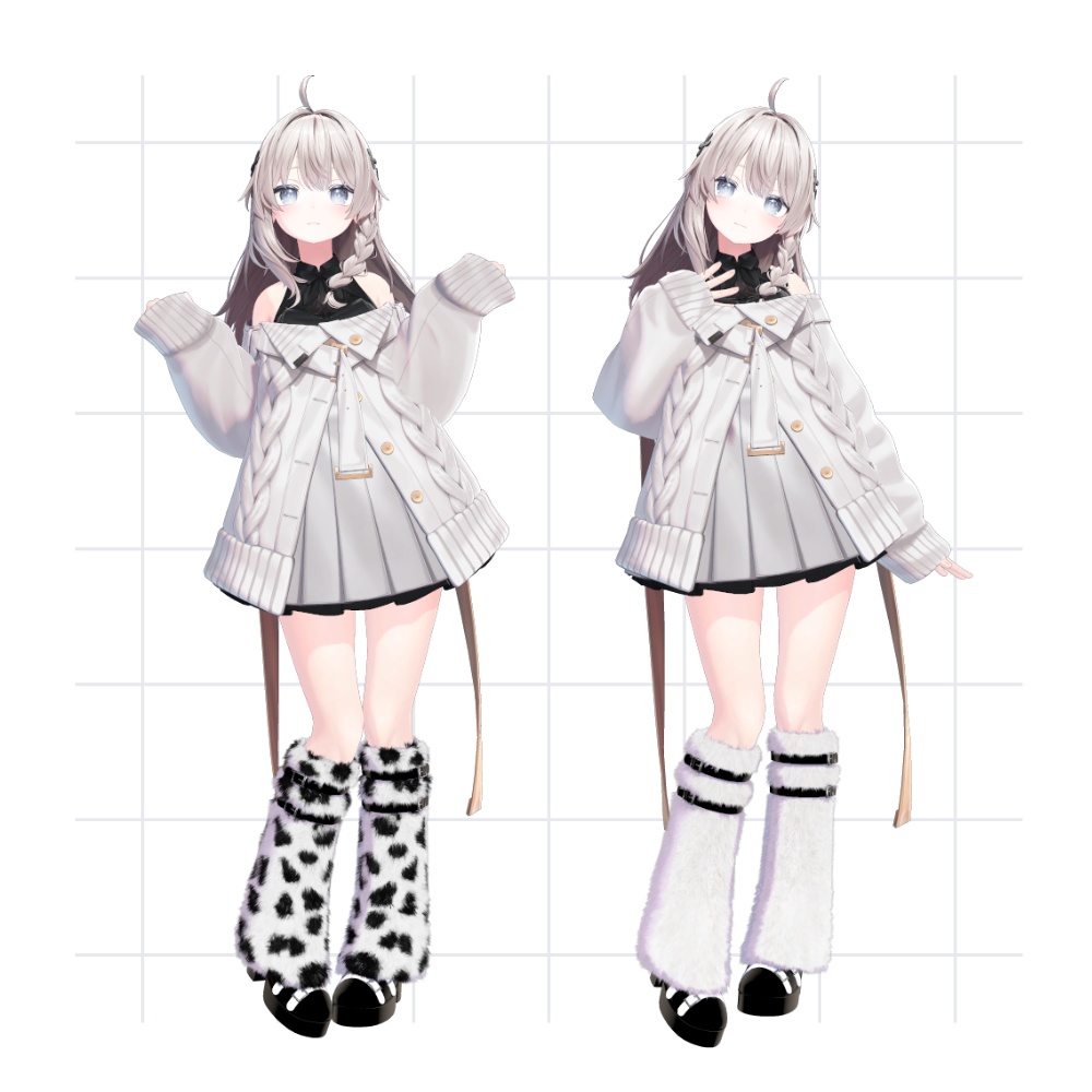 ファーブーツ_Fur boots【複数アバター対応】