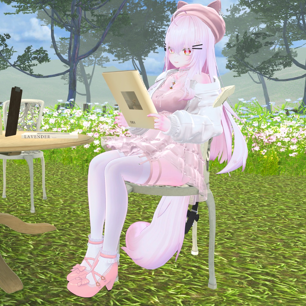 リボンレースヒール_ribbon lace heels 【複数アバター対応】