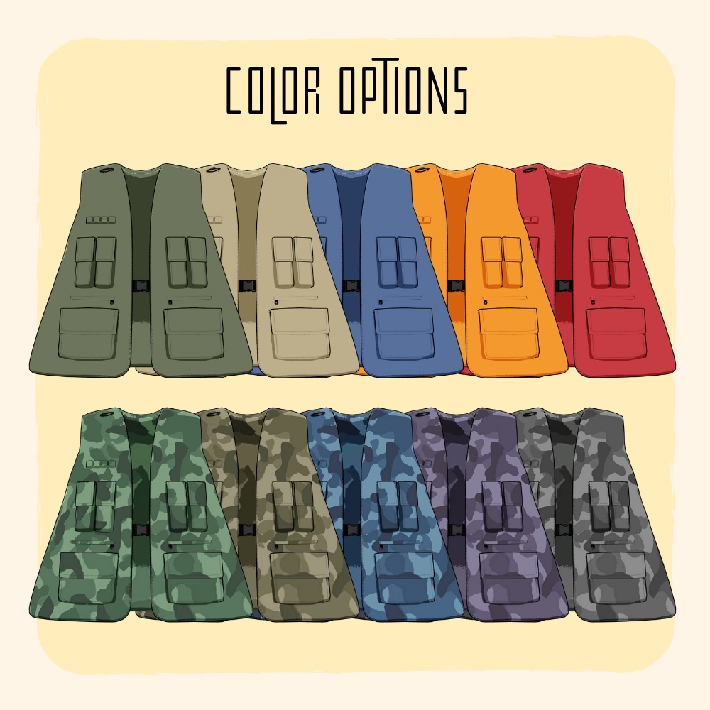 【まめふれんず対応】釣り人コーデ