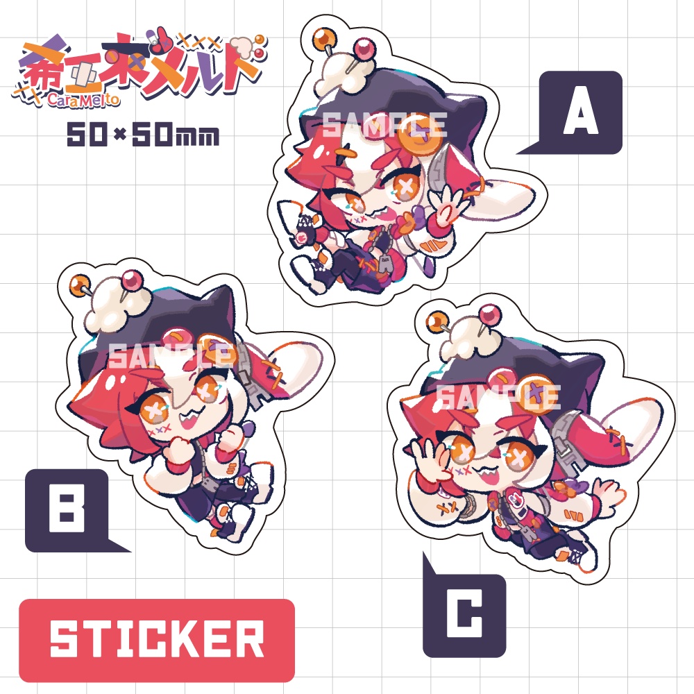 【希亞來メルト】Half Anniversary記念ステッカー