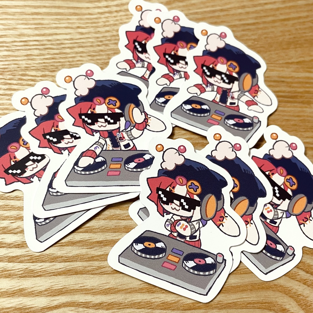 【希亞來メルト】DJメルトステッカー