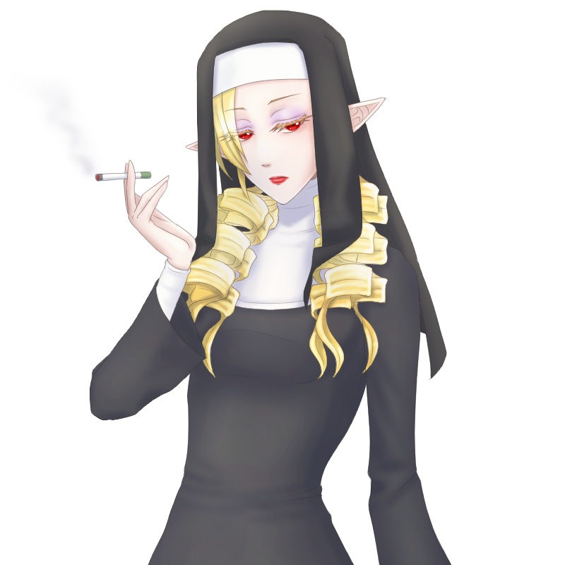 不良修道女立ち絵【オリジナル】