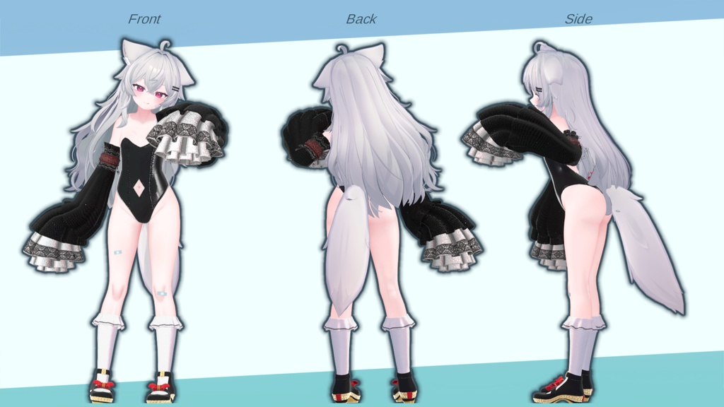 萌え袖フリルドレス