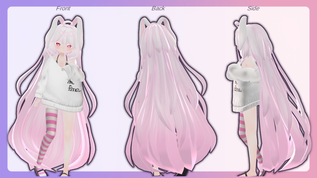 【発売記念 1週間半額セール】「乙枯ちゃん」VRchat向け オリジナル3Dモデル