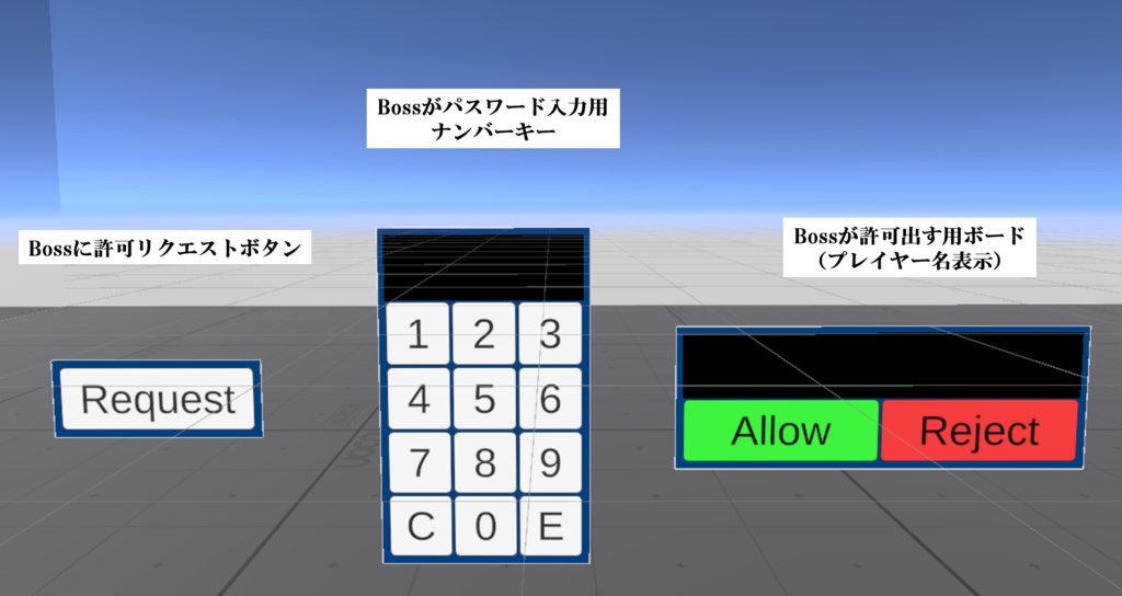 Boss Lock 許可制オブジェクト表示管理ギミック